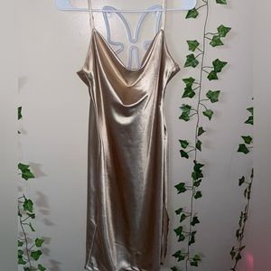 Gold Mid Length Dress